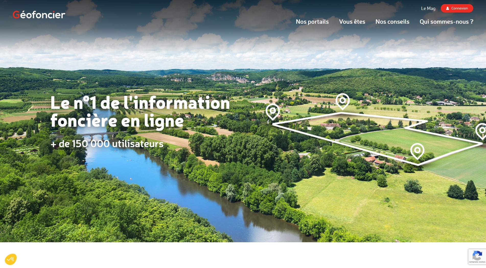 Portail Géofoncier, numéro 1 de l'information foncière en ligne