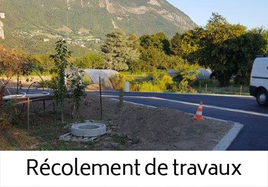 Récolement de travaux